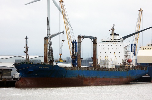 EM CORFU (IMO 9231494), Container Ship | Position, ETA & Specs