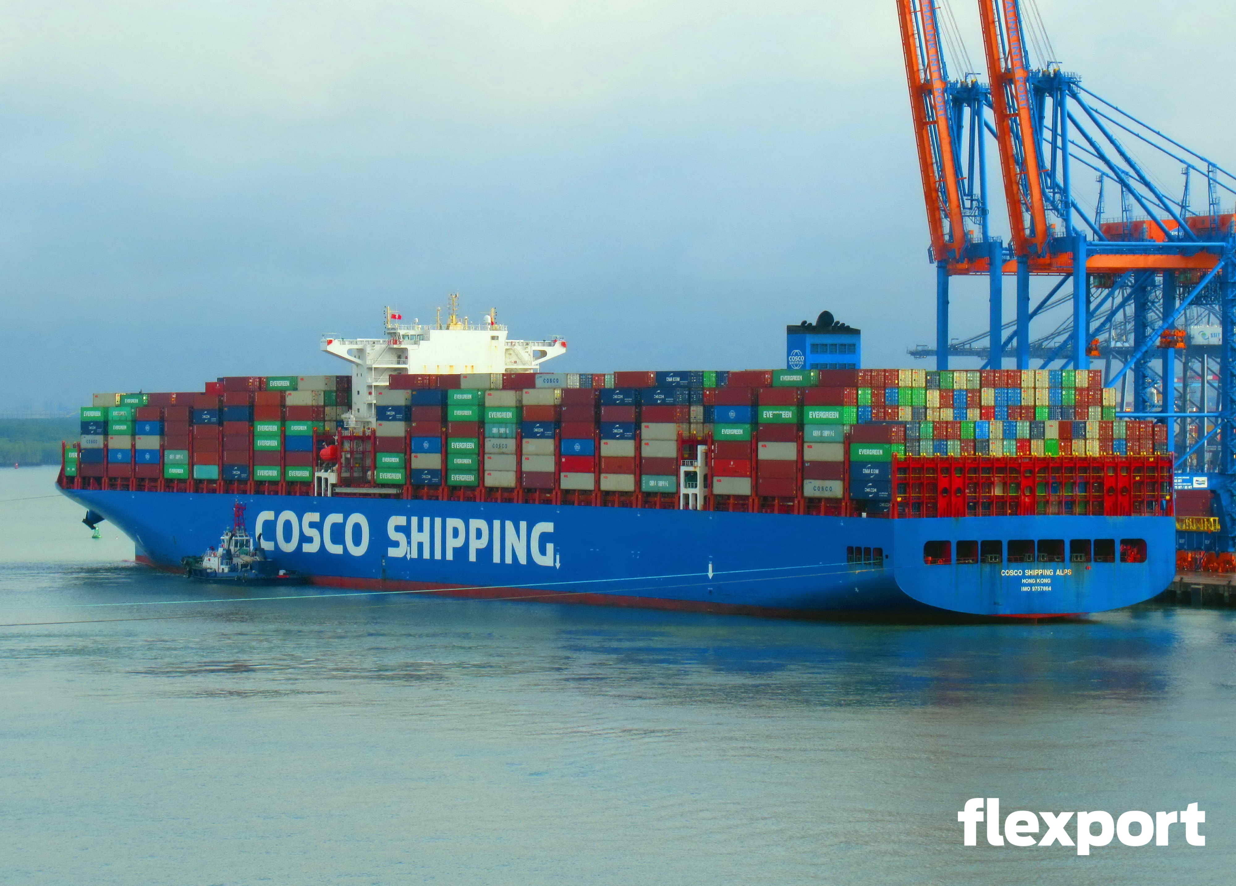 COSCO SHIPPING ALPS (IMO 9757864), Container Ship | Position, ETA